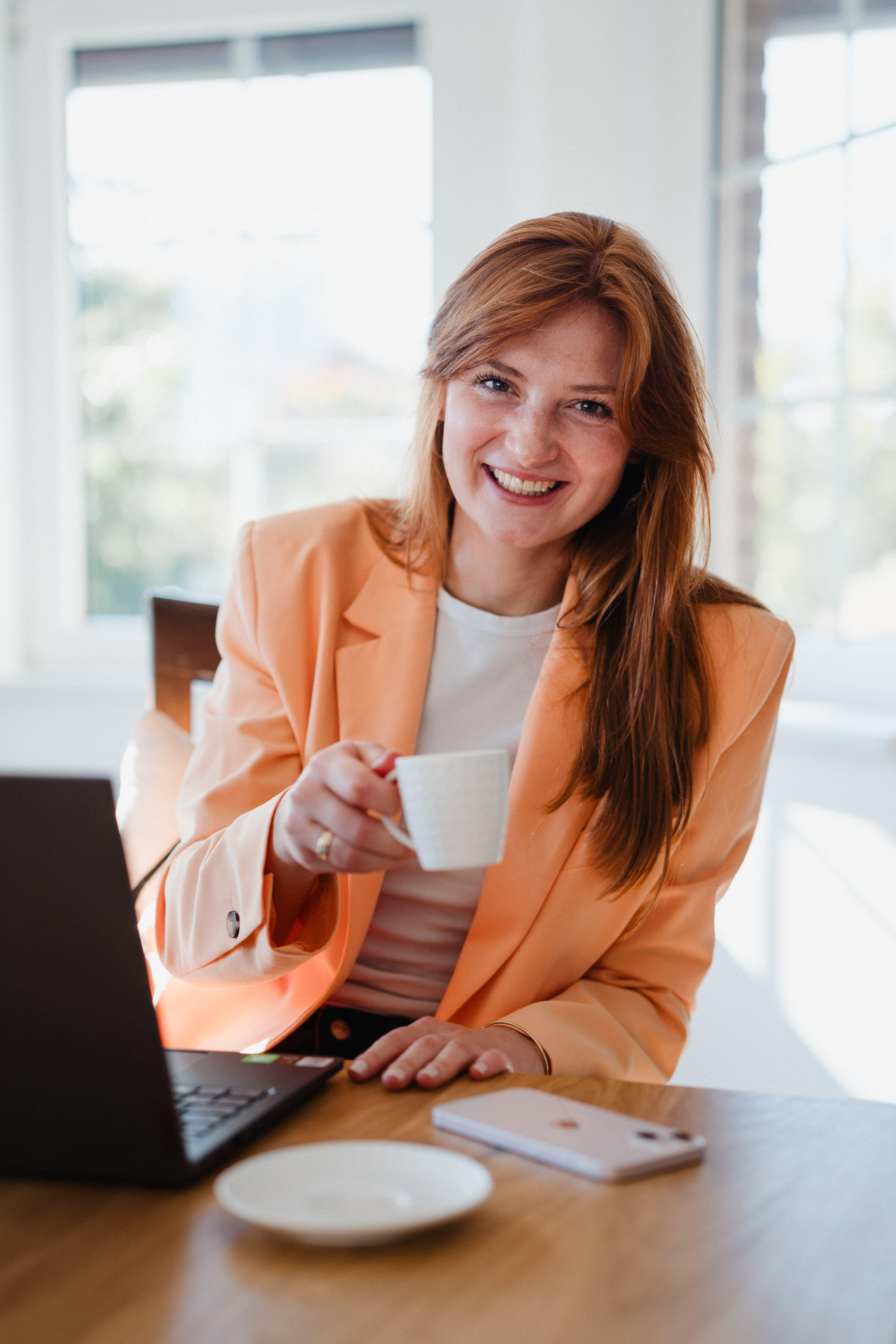 Foto von Johanna bei der Arbeit